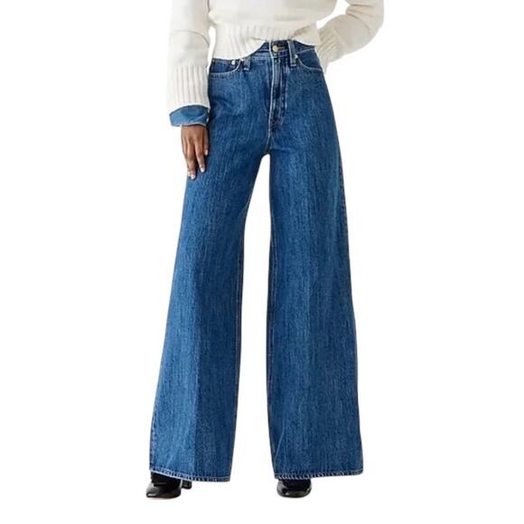 J Crew Wide Leg Jeans